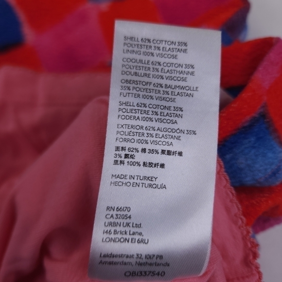 🔴Maeve Anthropologie Pink Blue Side Zip Stretch Pencil Skirt Sz S - Picture 2 of 11